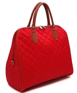 Quilted Overnight Weekend Tote HL00428 RED